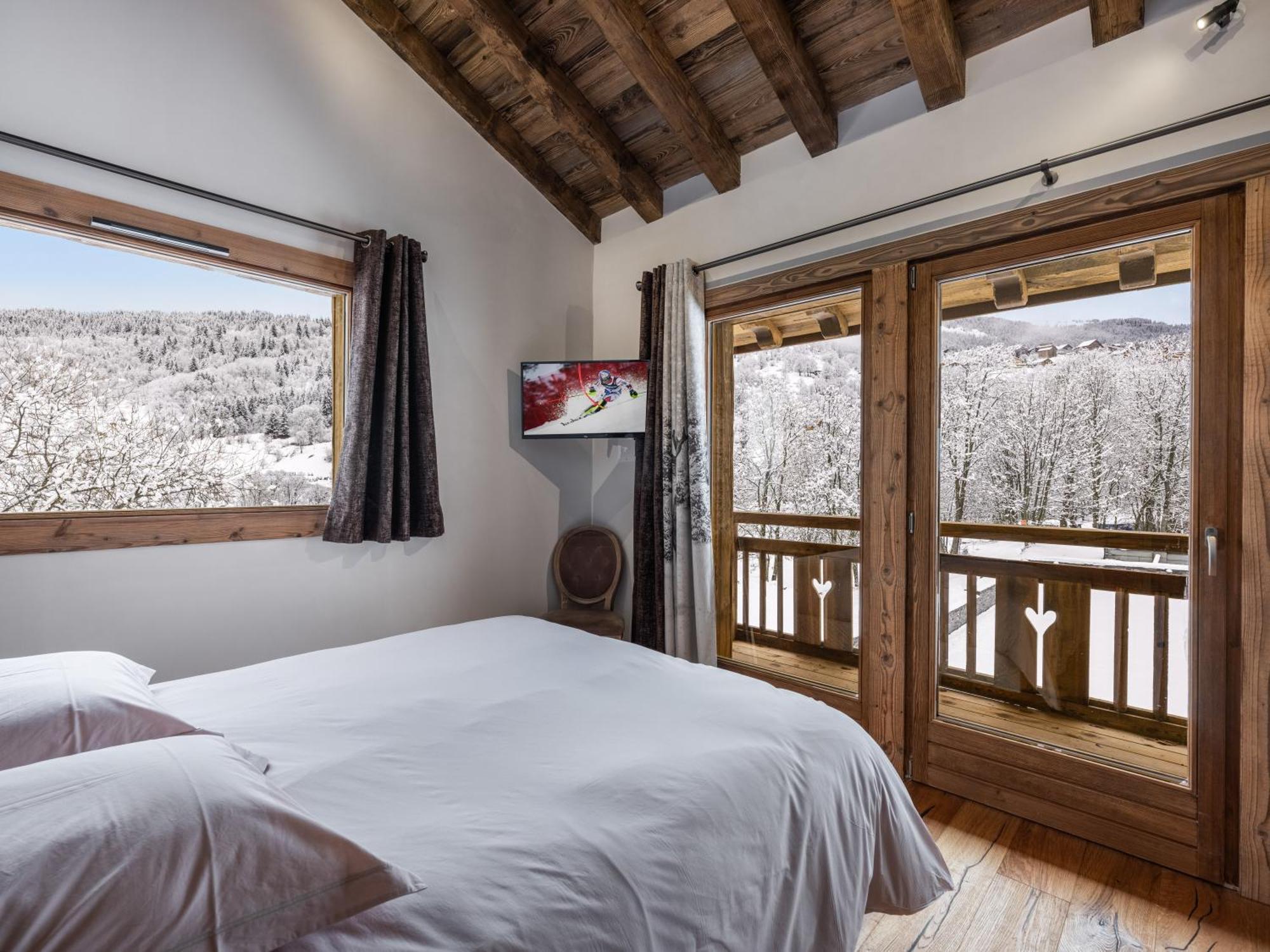 Le Cheval Blanc Et Le Loup Blanc, Jacuzzi, Hammam, Skis Aux Pieds Vila Méribel Exterior foto