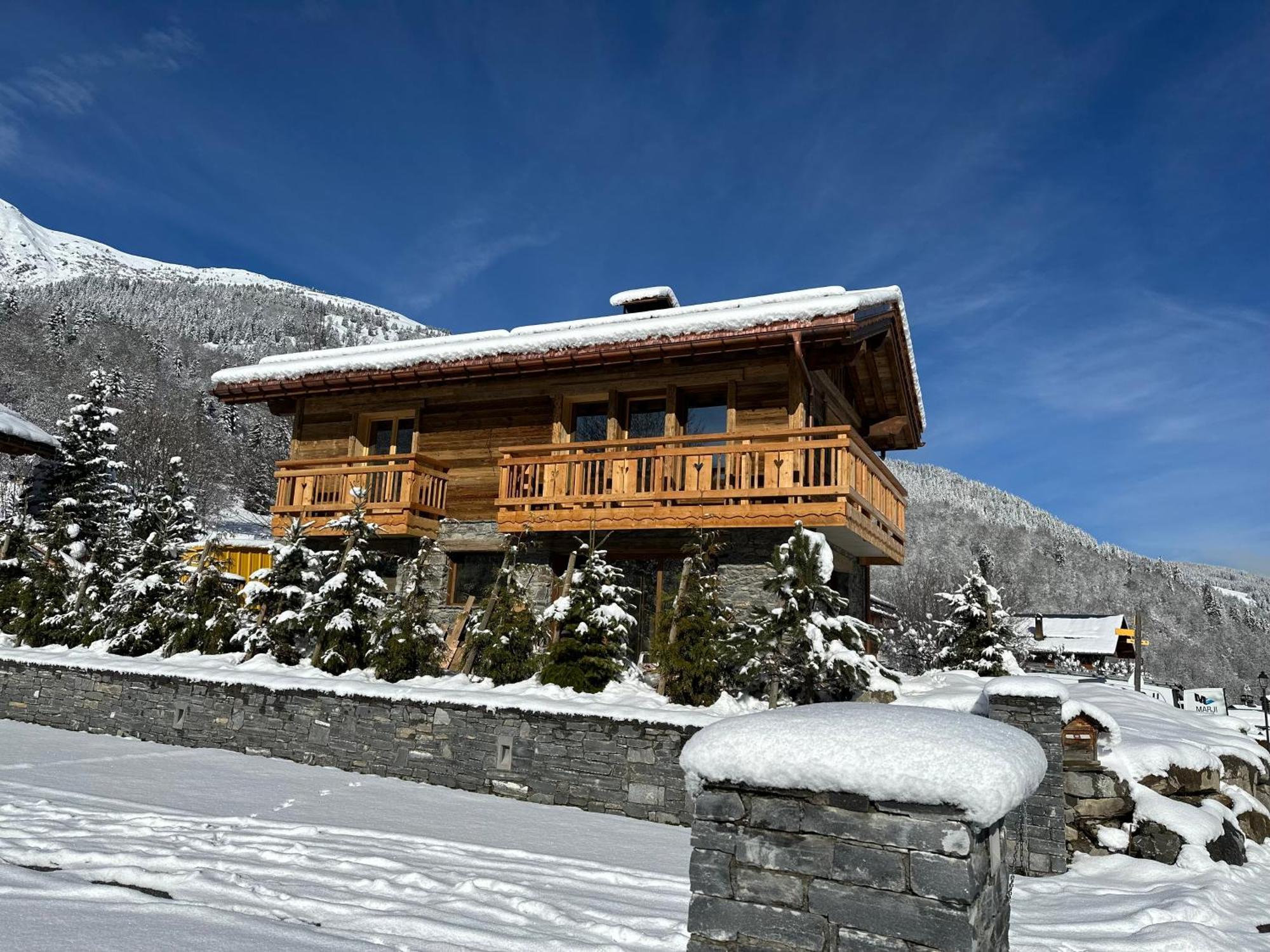 Le Cheval Blanc Et Le Loup Blanc, Jacuzzi, Hammam, Skis Aux Pieds Vila Méribel Exterior foto